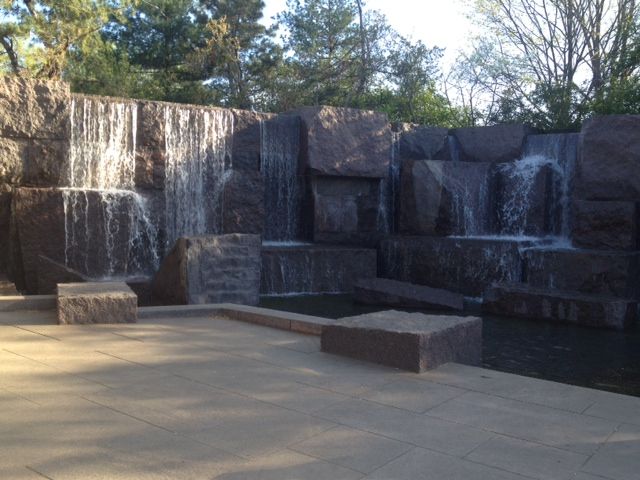 Waterfall at the Roosevelt Memorial